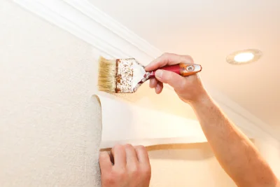 Pose de papier peint à Augy — revêtements muraux et toiles de verre